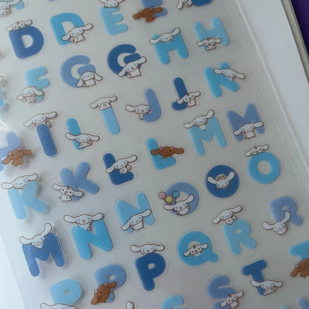 Cinnamoroll alphabet stickers - Picture 3 of 5